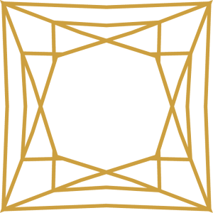Illustration of a princess cut diamond