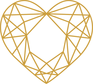 Illustration of a Heart Shaped Diamond