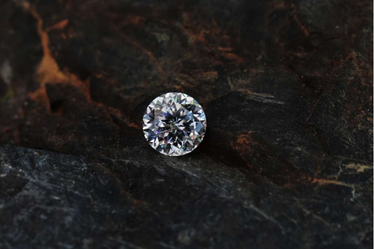 diamond on a rock